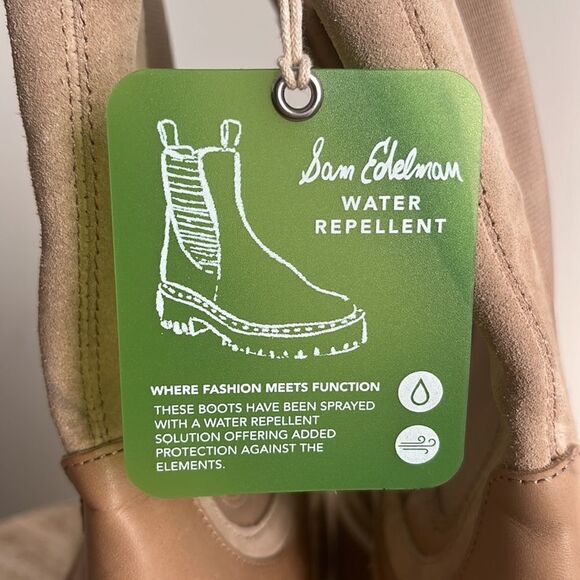 Sam‎ Edelman Lulia Sesame Chunky Heel Closed Toe Pull On Ankle Combat Boots, 9.5 - Picture 7 of 7